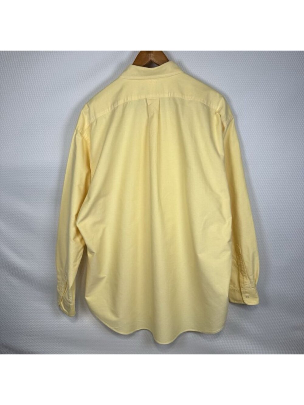 Ralph Lauren Mens XL Blake Button Down Oxford Shirt Yellow Long Sleeve Pony - Picture 2 of 15